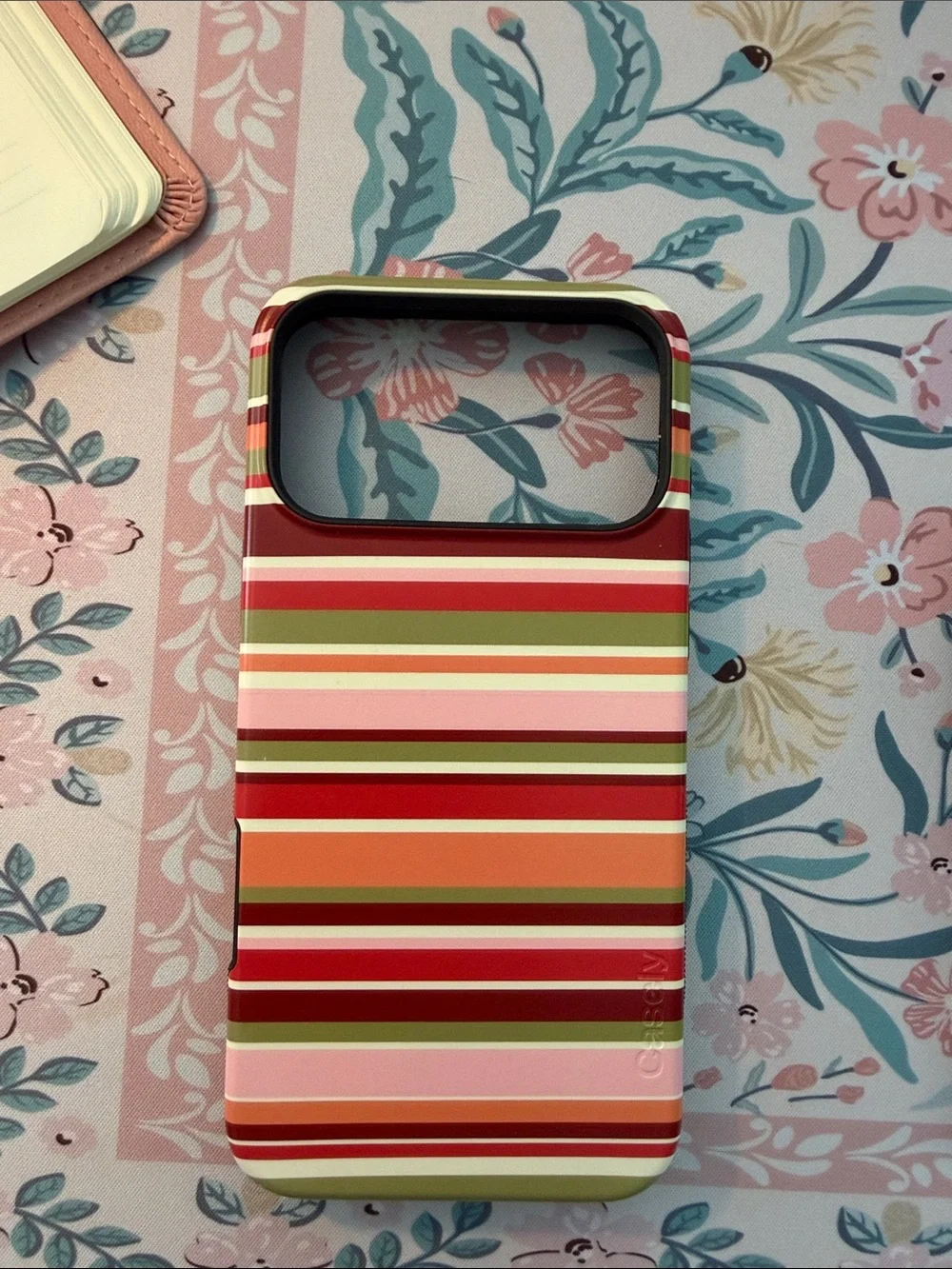 Striped Multi-Color Casely Iphone 17 pro max case